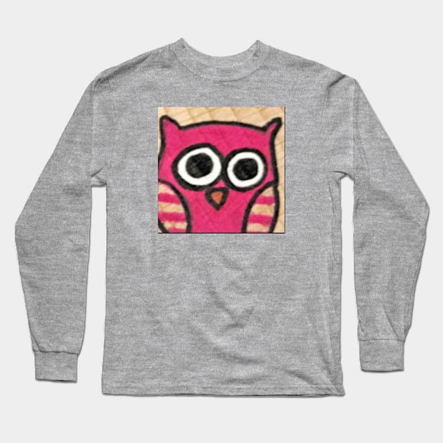 Owlet #7 Long Sleeve T-Shirt by ErinBrieArt